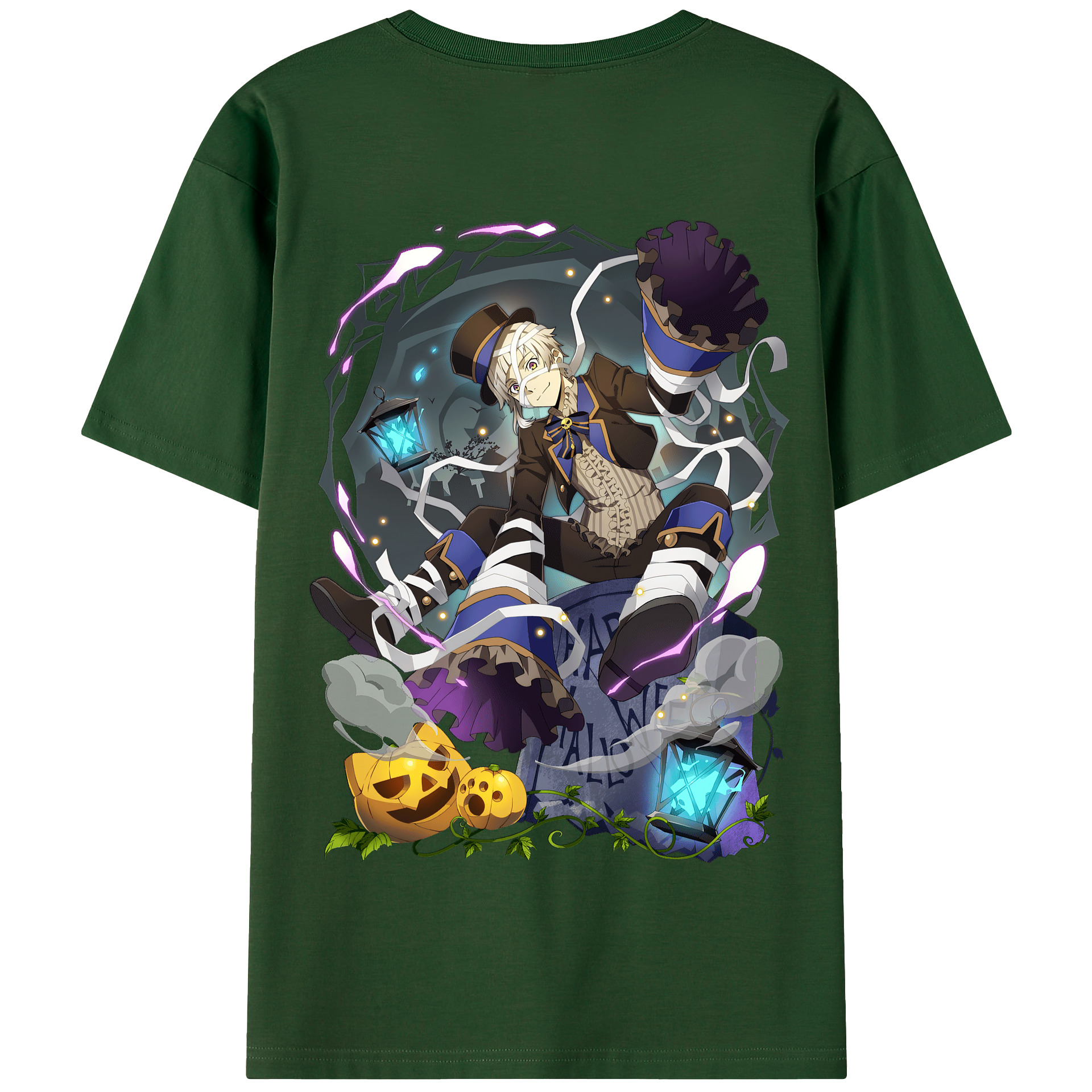 （画像用） 文豪ストレイドッグス Bungo Stray Dogs 綿100％半袖Tシャツ（背面プリント）